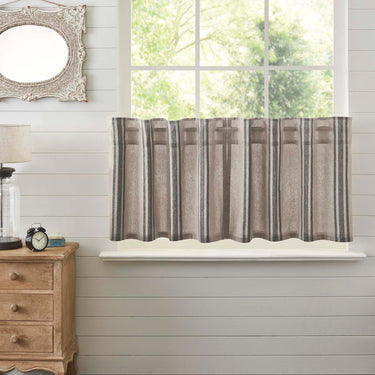 Grain Sack Charcoal Tier Set of 2 L24xW36 VHC Brands - The Fox Decor